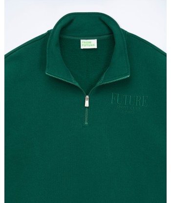 Sweatshirt Col Camionneur Future Ton Sur Ton (S24 / HOMME / College Green) prix