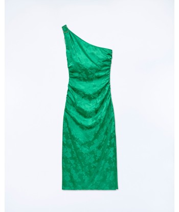 Robe Longue Asymétrique Adele (S24 / FEMME / Vert Jacquard) soldes