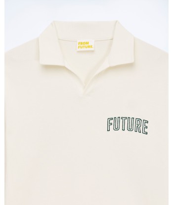 T-shirt Col Polo Future (S24 / HOMME / Ecru) à prix réduit toute l'année