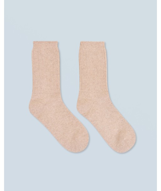 Chaussettes Mi-hautes à Cotes (H24 / ACCESSOIRES / Beige Chiné) de la marque