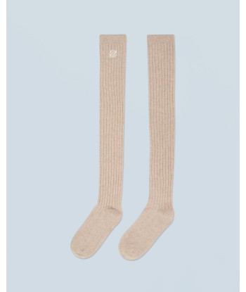 Chaussettes Hautes  (H24 / ACCESSOIRES / Beige Chiné) rembourrage situé sous