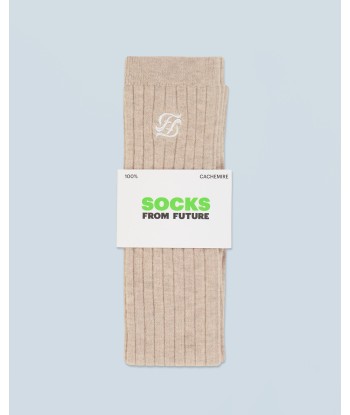 Chaussettes Hautes  (H24 / ACCESSOIRES / Beige Chiné) rembourrage situé sous