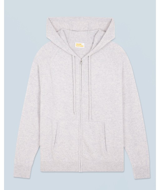 Pull Hoodie Zippé Basique (H24 / HOMME / Gris Chiné Clair) shop