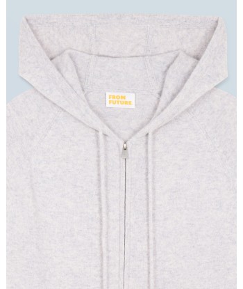 Pull Hoodie Zippé Basique (H24 / HOMME / Gris Chiné Clair) shop