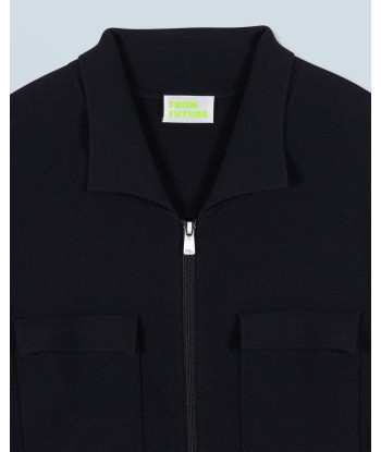 Pull Gilet  (H24 / HOMME / Noir) pas cher chine