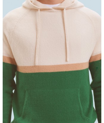 Pull Hoodie Color Block (H24 / HOMME / Forest Green) de France