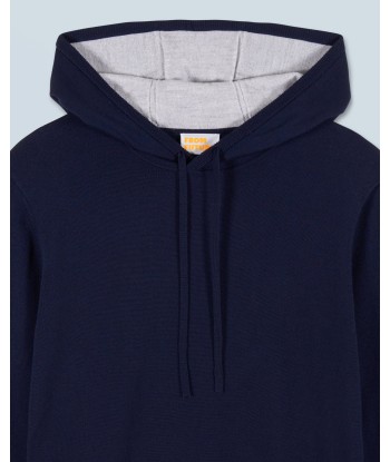 Pull Hoodie  (H24 / HOMME / Navy / 100% Laine Mérinos RWS) les ctes