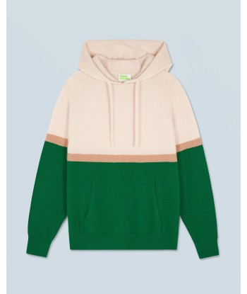 Pull Hoodie Color Block (H24 / HOMME / Forest Green) de France