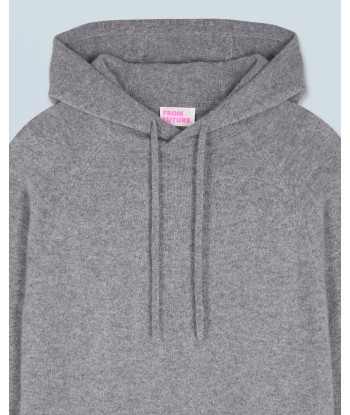 Pull Hoodie Oversize Léger (H24 / HOMME / Gris Chiné Foncé) en stock