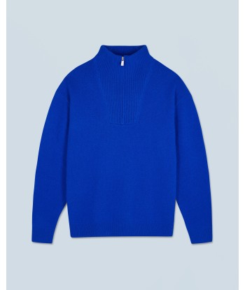 Pull Col Camionneur Oversize (H24 / HOMME / Pop Blue) Les êtres humains sont 