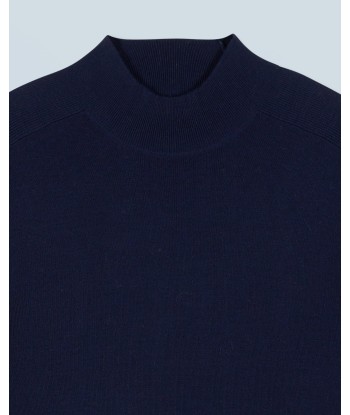 Pull Col Montant  (H24 / HOMME / Navy) Amélioration de cerveau avec