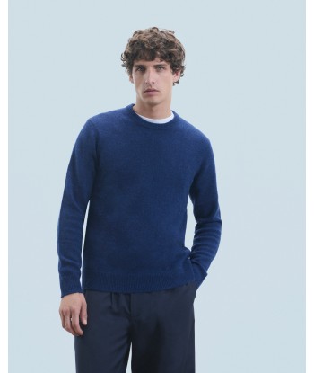 Pull Col Rond Basique (H24 / HOMME / Dark Blue Mouli) en ligne