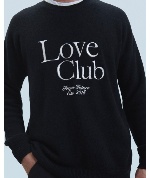 Pull Col Rond Love Club (H24 / HOMME / Noir) Fin de série