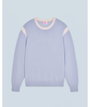 Pull Col Rond  (H24 / HOMME / Cloud Blue / 100% Laine Mérinos RWS) acheter en ligne