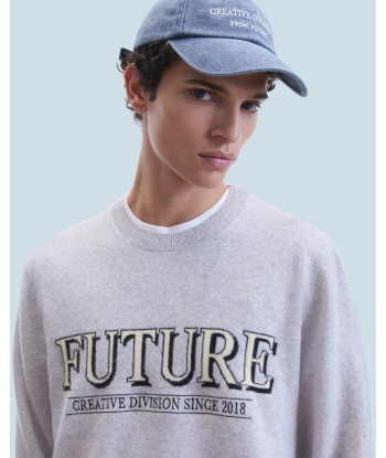 Pull Col Rond Future (H24 / HOMME / Gris Chiné Clair / 100% Cachemire) le des métaux précieux