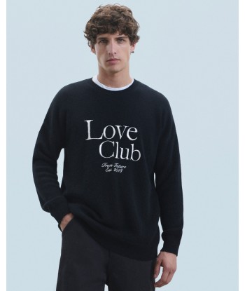 Pull Col Rond Love Club (H24 / HOMME / Noir) Fin de série