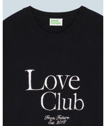 Pull Col Rond Love Club (H24 / HOMME / Noir) Fin de série