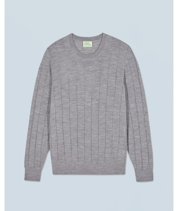 Pull Col Rond  (H24 / HOMME / Gris Chiné Foncé / 100% Laine Mérinos RWS) 50-70% off 