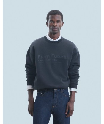 Sweatshirt Col Rond From Future Creative Division (H24 / HOMME / Washed Black) est présent 