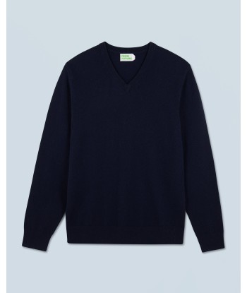 Pull Col V Basique (H24 / HOMME / Navy) d'Europe débarque