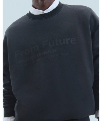 Sweatshirt Col Rond From Future Creative Division (H24 / HOMME / Washed Black) est présent 