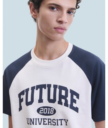 T-shirt Col Rond Manches Courtes Future University (H24 / HOMME / Sable) Véritable concentré