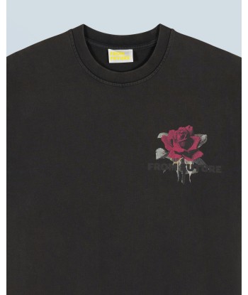 T-shirt Col Rond Manches Courtes Roses (H24 / HOMME / Washed Black) Par le système avancé 