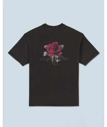 T-shirt Col Rond Manches Courtes Roses (H24 / HOMME / Washed Black) Par le système avancé 