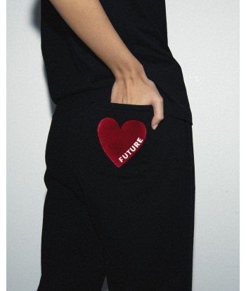 Jogging Droit Coeur (H24 / FEMME / Noir ) prix pour 