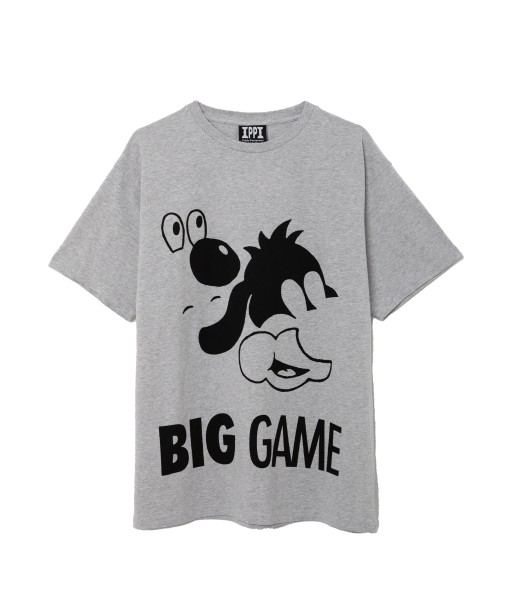 PUBLIC POSSESSION - BIG GAME T-SHIRT LIGHT GREY en ligne