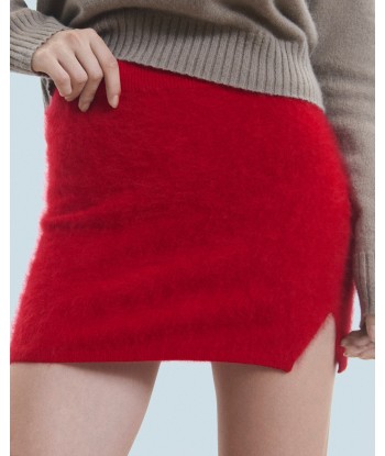 Jupe Mini en Cachemire Brossé (H24 / FEMME / Hot Red) pour bénéficier 