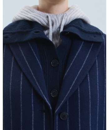 Outerwear Manteau Poches (H24 / FEMME / Rayures Navy) shop