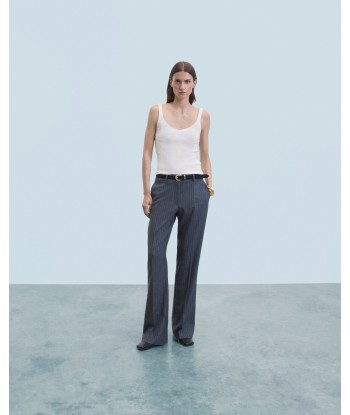 Pantalon Large Tailoring (H24 / FEMME / Rayures Gris) Jusqu'à 80% De Réduction