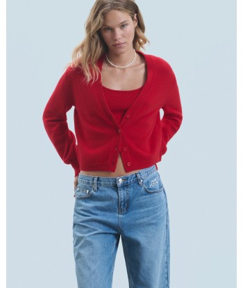 Pull Cardigan  (H24 / FEMME / Hot Red) prix pour 