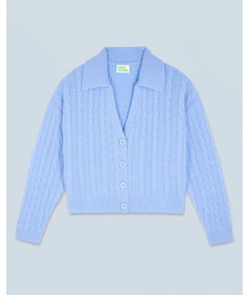 Pull Cardigan à Cotes (H24 / FEMME / Fairy Blue) livraison et retour toujours gratuits