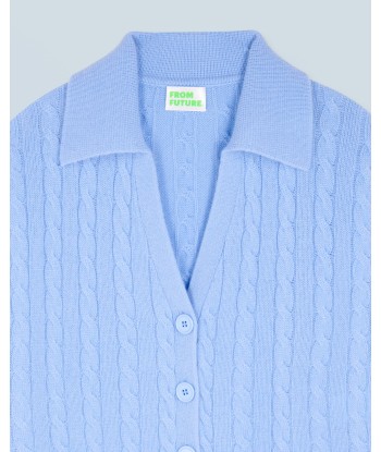 Pull Cardigan à Cotes (H24 / FEMME / Fairy Blue) livraison et retour toujours gratuits