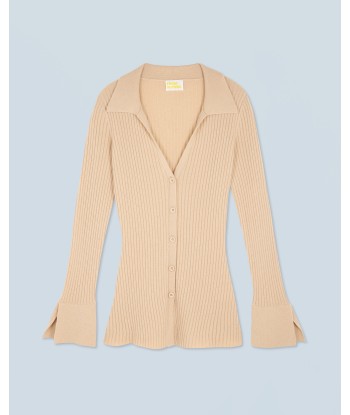 Pull Cardigan  (H24 / FEMME / Beige) meilleur choix