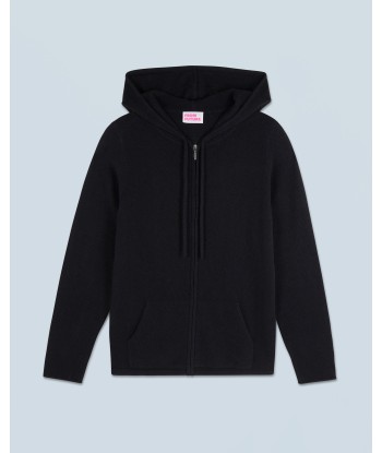 Pull Hoodie Zippé (H24 / FEMME / Noir) les ctes