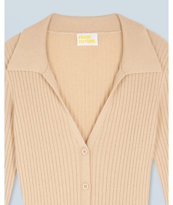 Pull Cardigan  (H24 / FEMME / Beige) meilleur choix