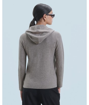 Pull Hoodie Zippé (H24 / FEMME / Taupe Chine) livraison et retour toujours gratuits