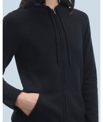 Pull Hoodie Zippé (H24 / FEMME / Noir) les ctes