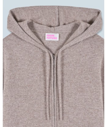 Pull Hoodie Zippé (H24 / FEMME / Taupe Chine) livraison et retour toujours gratuits