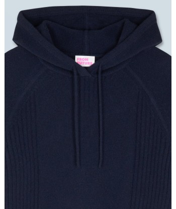 Pull Hoodie  (H24 / FEMME / Navy) pas cheres