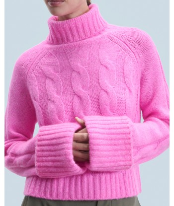 Pull Col Roulé  (H24 / FEMME / Pink Mouline) 2024