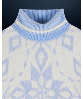 Pull Col Roulé Hairy à Motif Flocons (H24 / FEMME / Baby Blue) prix pour 