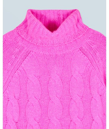 Pull Col Roulé  (H24 / FEMME / Pink Mouline) 2024