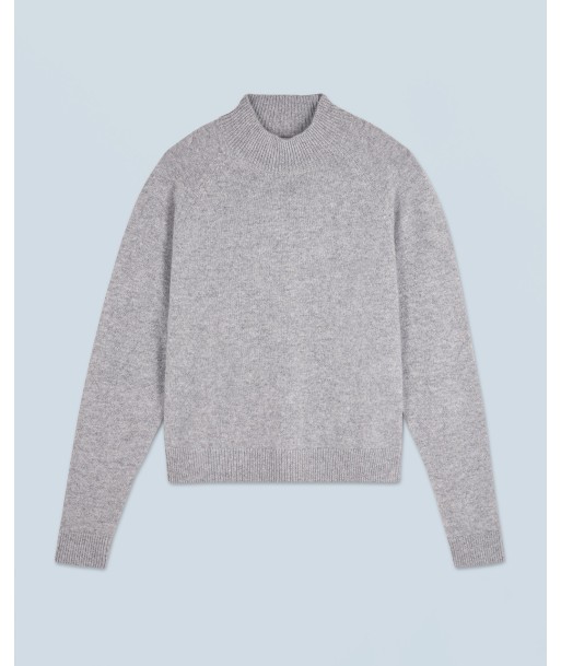 Pull Col Montant Léger (H24 / FEMME / Gris Chiné Foncé) soldes