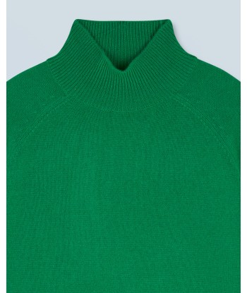 Pull Col Montant Bandes Manches Multicolore Léger (H24 / FEMME / Mountain Green) paiement sécurisé