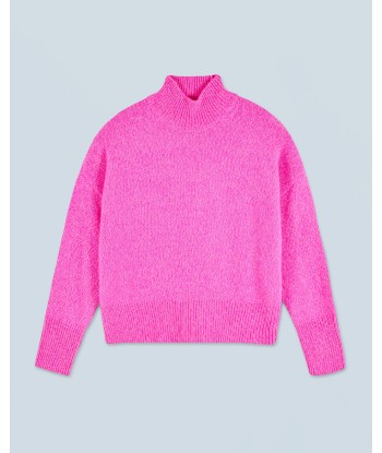 Pull Col Montant Oversize (H24 / FEMME / Bright Pink Mou) Les magasins à Paris et en Île-de-France