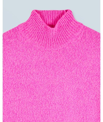 Pull Col Montant Oversize (H24 / FEMME / Bright Pink Mou) Les magasins à Paris et en Île-de-France